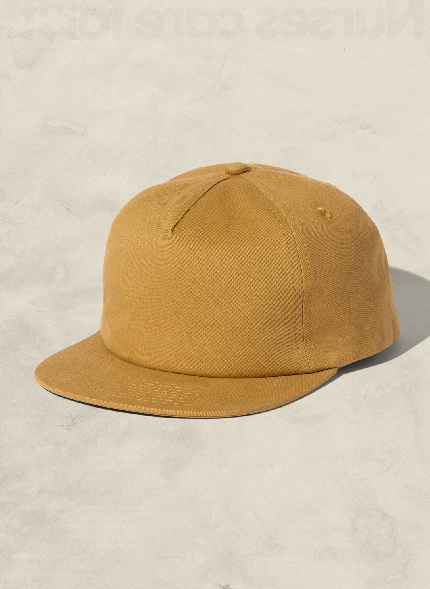 Brushed Cotton 5-Panel Field Trip Snapback Hat Adjustable Closure