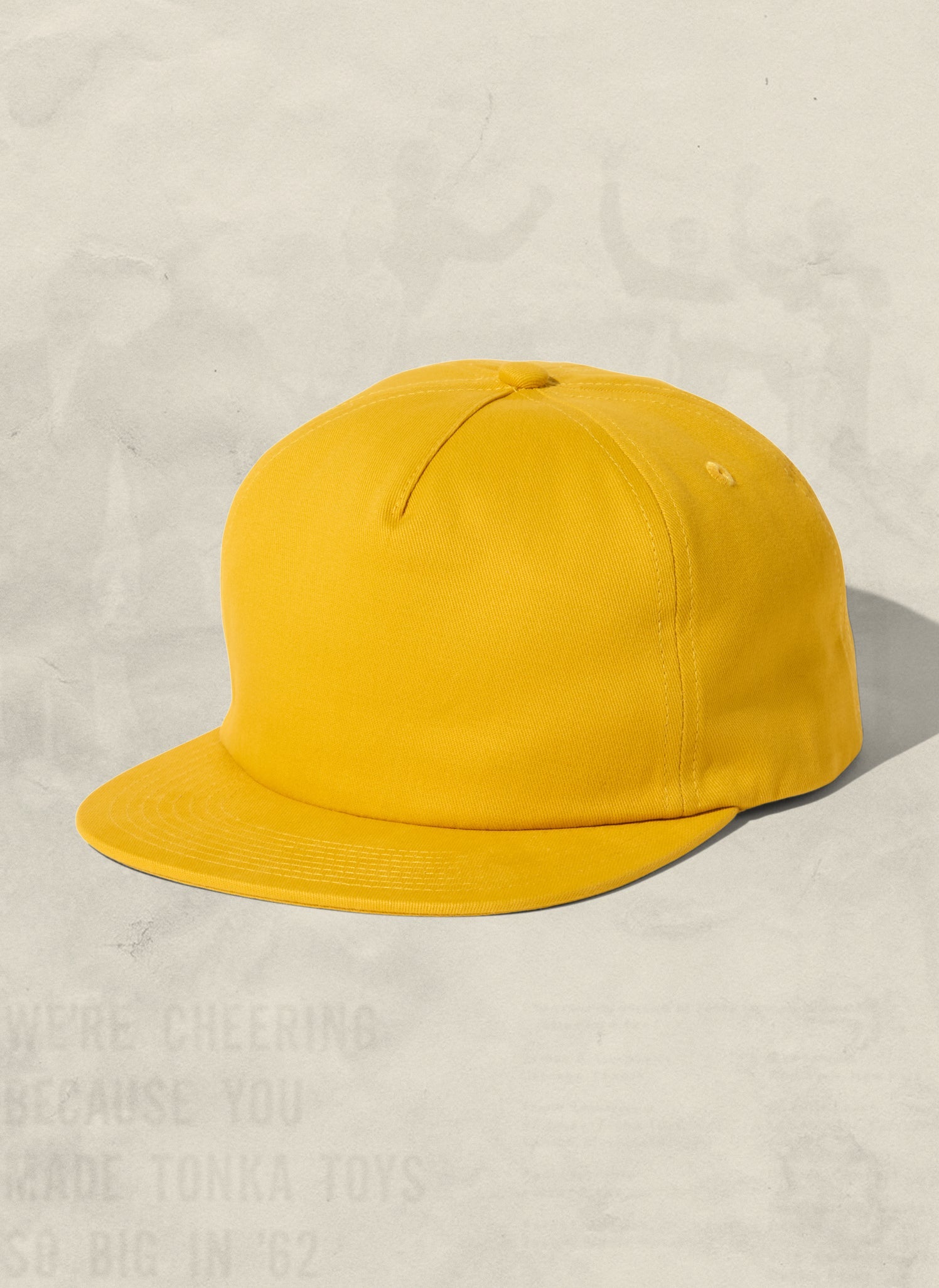 Brushed Cotton 5-Panel Field Trip Snapback Hat Adjustable Snapback Closure