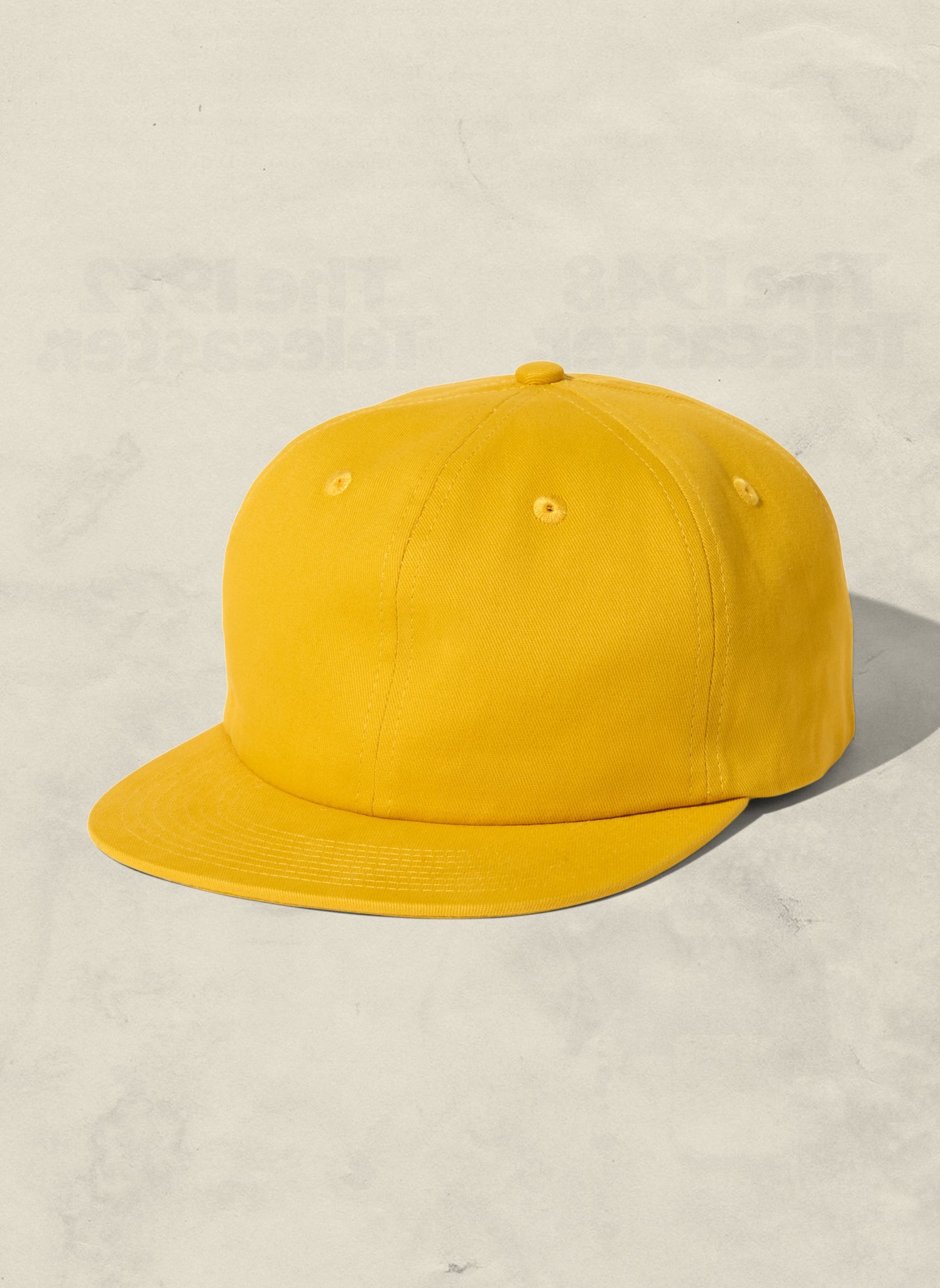 Brushed Cotton Field Trip Hat Unstructured 6-Panel Adjustable Brass Strap