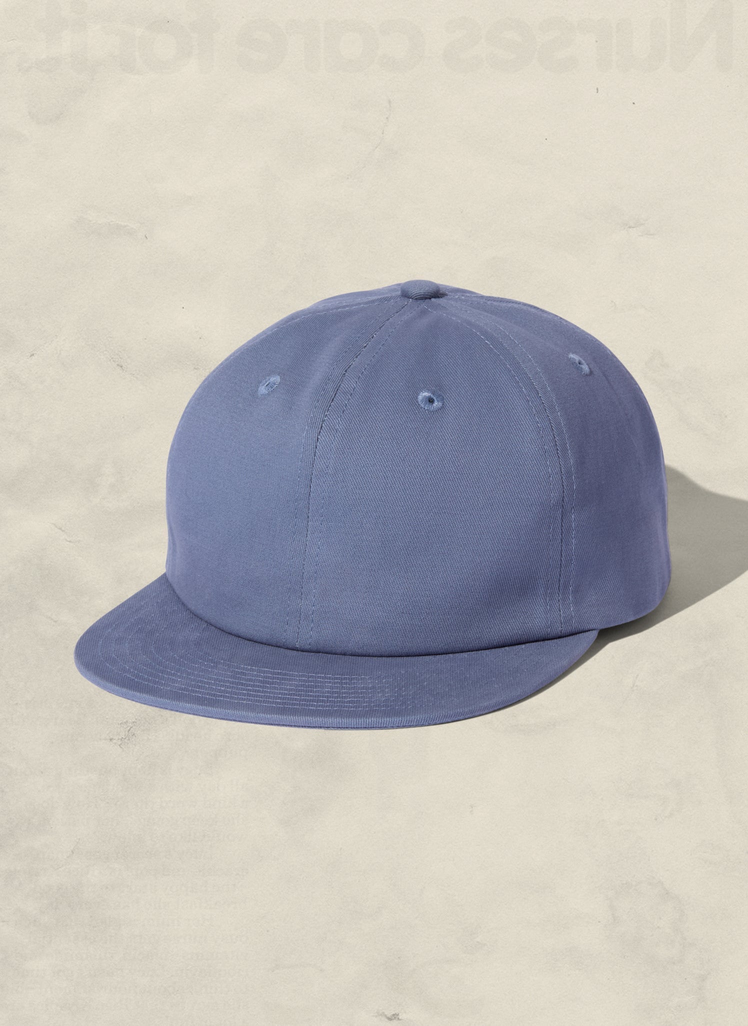 Brushed Cotton Field Trip Hat Unstructured 6-Panel Adjustable Brass Strap