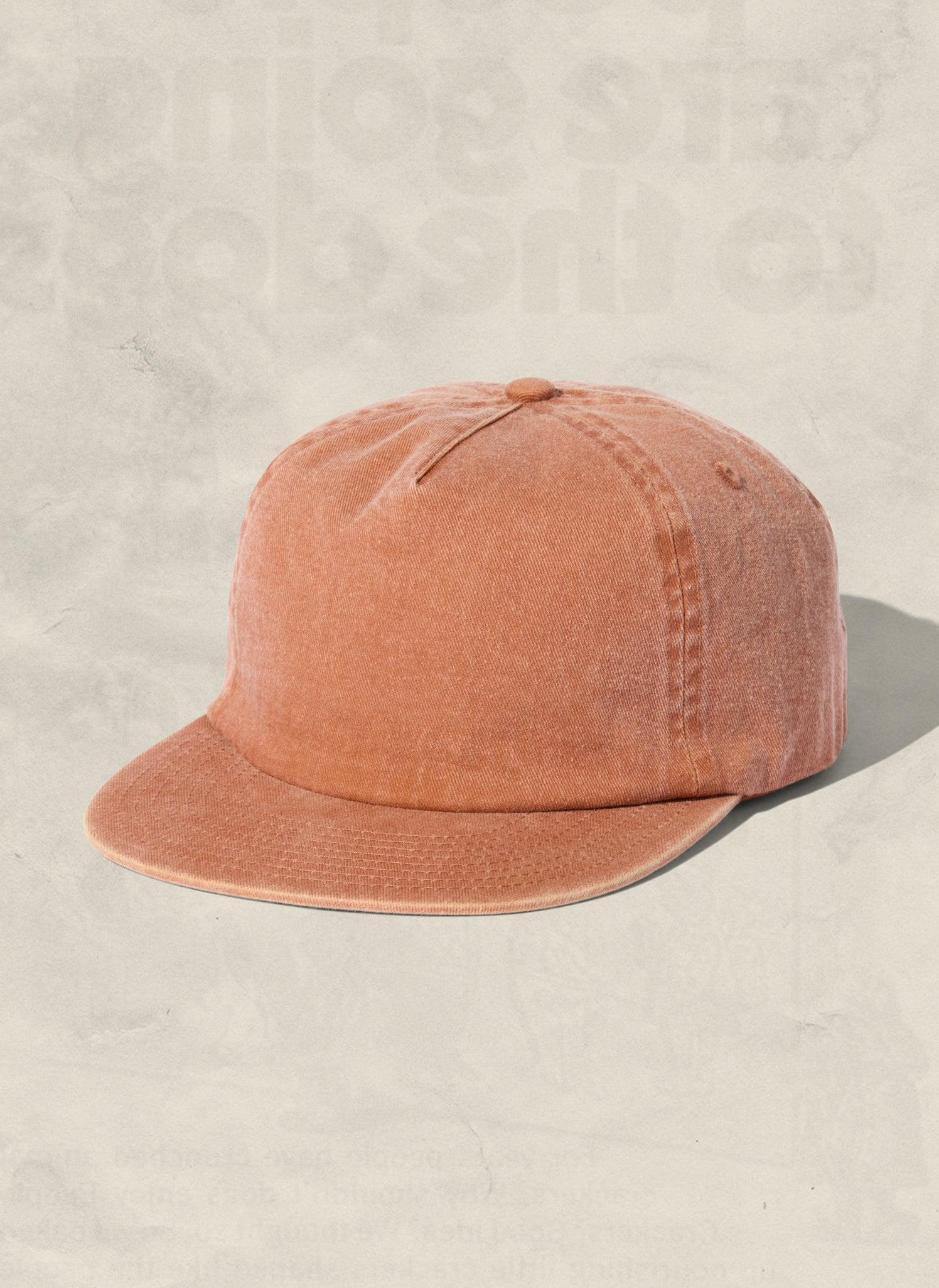 Washed Cotton Twill 5-Panel Unstructured Field Trip Hat Adjustable Strap