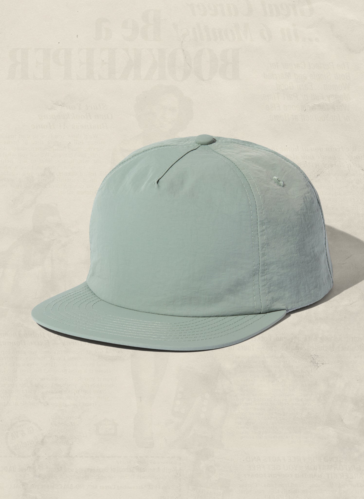 Nylon Field Trip Snapback Hat - Lightweight 5-Panel Adjustable Cap