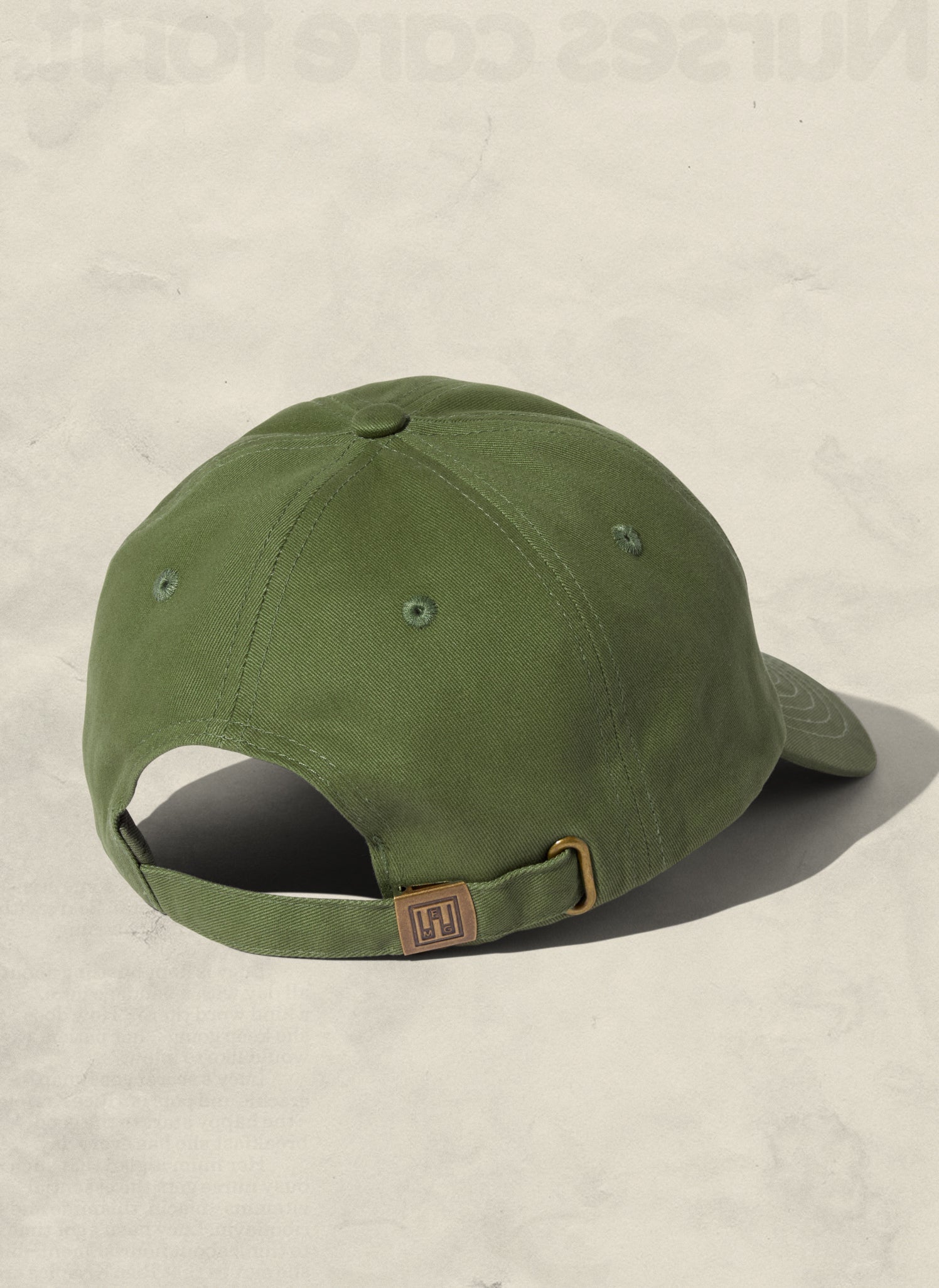 Brushed Cotton Classic Dad Hat with Adjustable Brass Closure