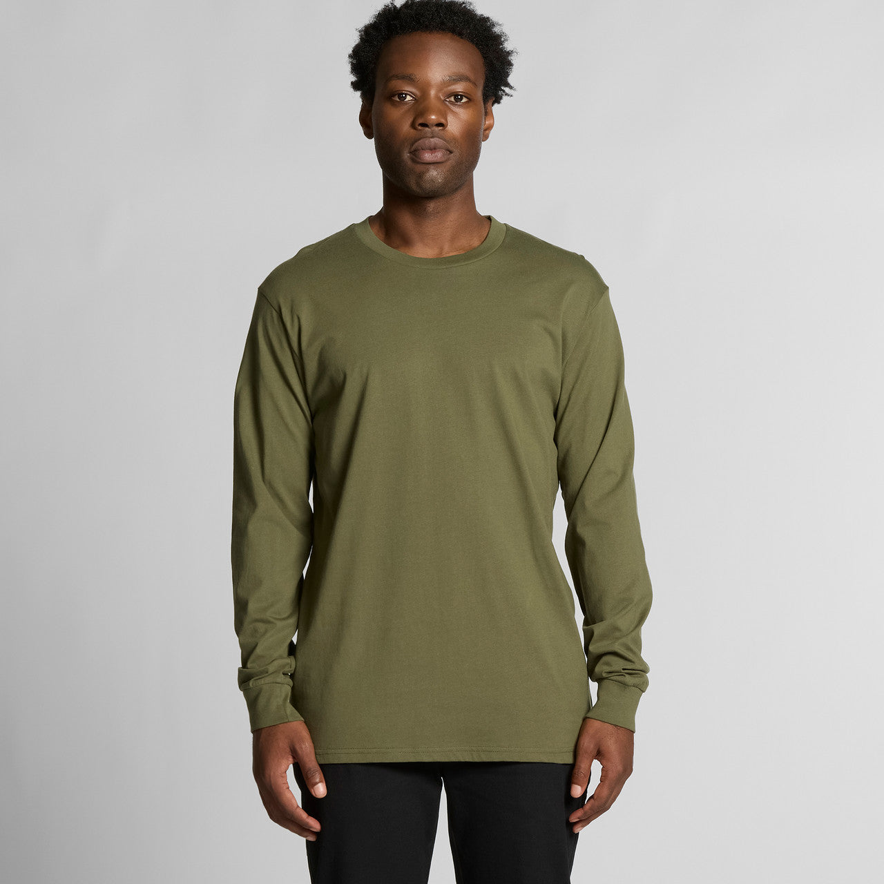 Premium Men's Staple Long Sleeve Tee – Soft Combed Cotton T-Shirt