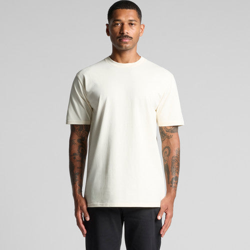 Premium Heavyweight Cotton Classic Crewneck T-Shirt Men's Durable Casual Wear