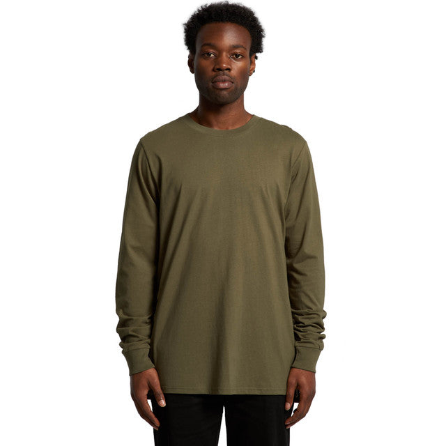 Premium Men's Heavyweight Long Sleeve Cotton Tee for Everyday Comfort