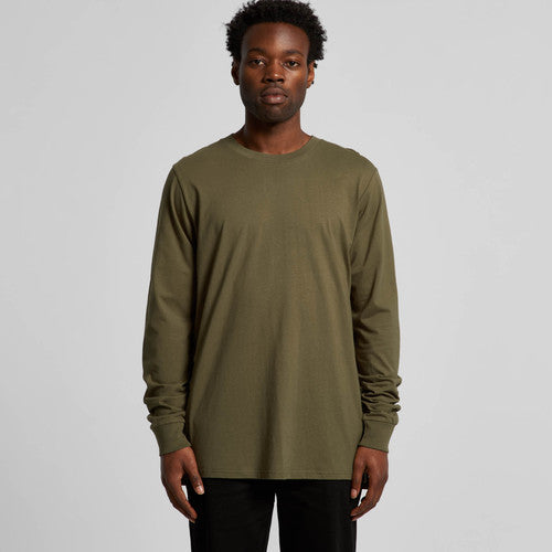 Premium Men's Heavyweight Long Sleeve Cotton Tee for Everyday Comfort