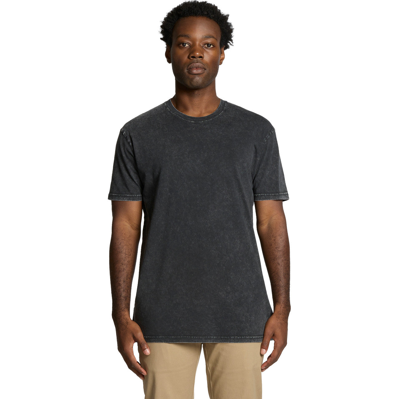 Premium Stone Wash Staple T-Shirt, Soft Cotton, Distressed Look, Comfortable Everyday Tee
