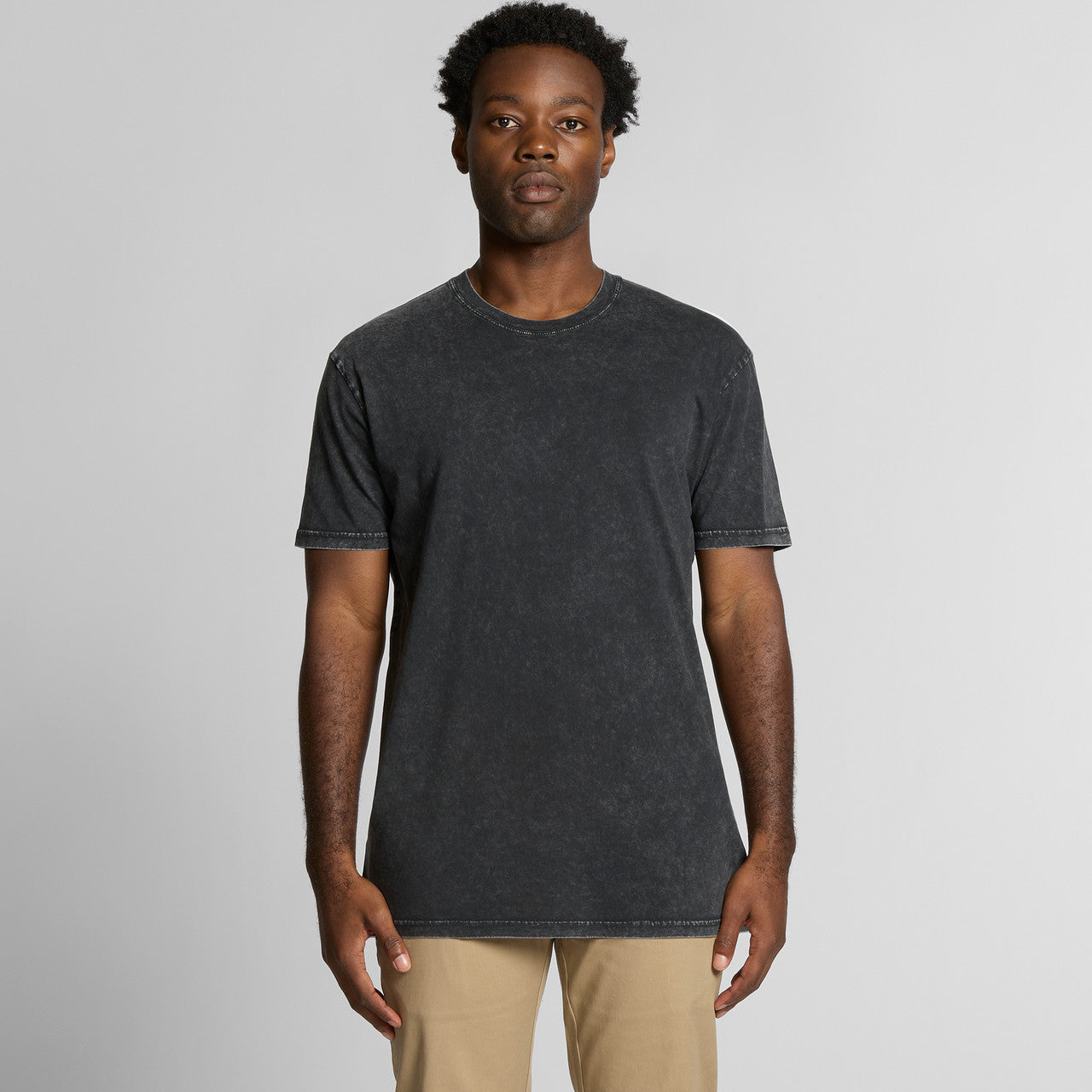 Premium Stone Wash Staple T-Shirt, Soft Cotton, Distressed Look, Comfortable Everyday Tee