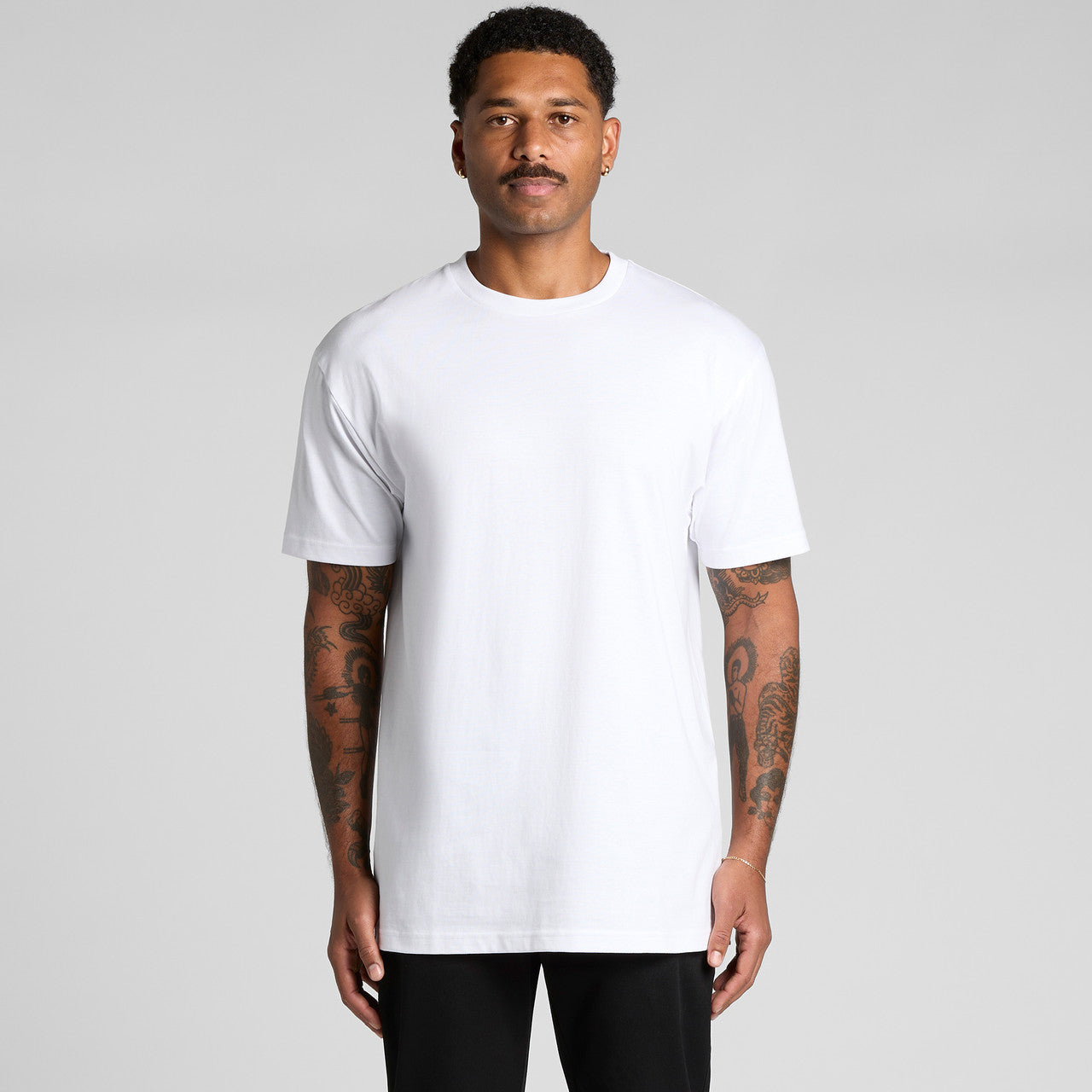 AS Colour Men's Block Tubular Tee: Premium Carded Cotton, Regular Fit, Preshrunk