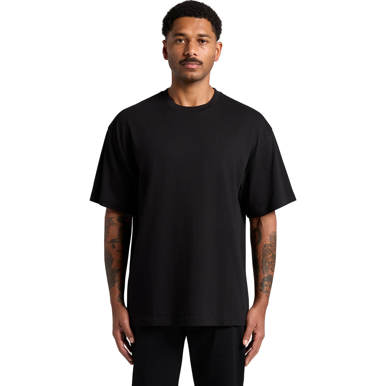 Men's Premium Heavyweight Oversized Block Tee – Ultimate Comfort, Dropped Shoulder Style
