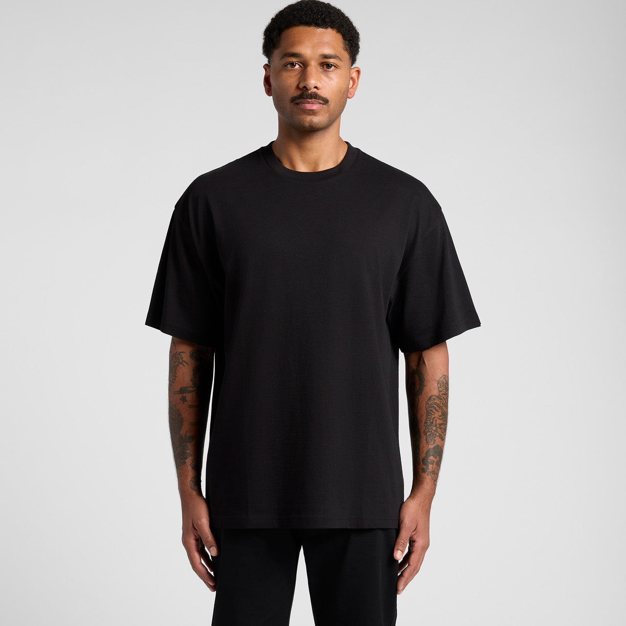 Men's Premium Heavyweight Oversized Block Tee – Ultimate Comfort, Dropped Shoulder Style