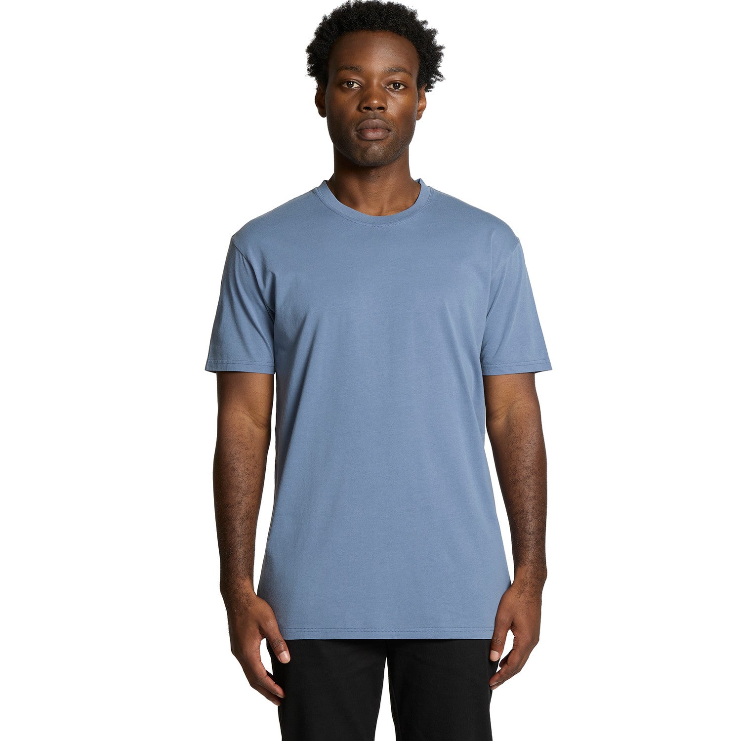 Men's Premium Faded Cotton Staple Tee - Soft, Preshrunk, Durable