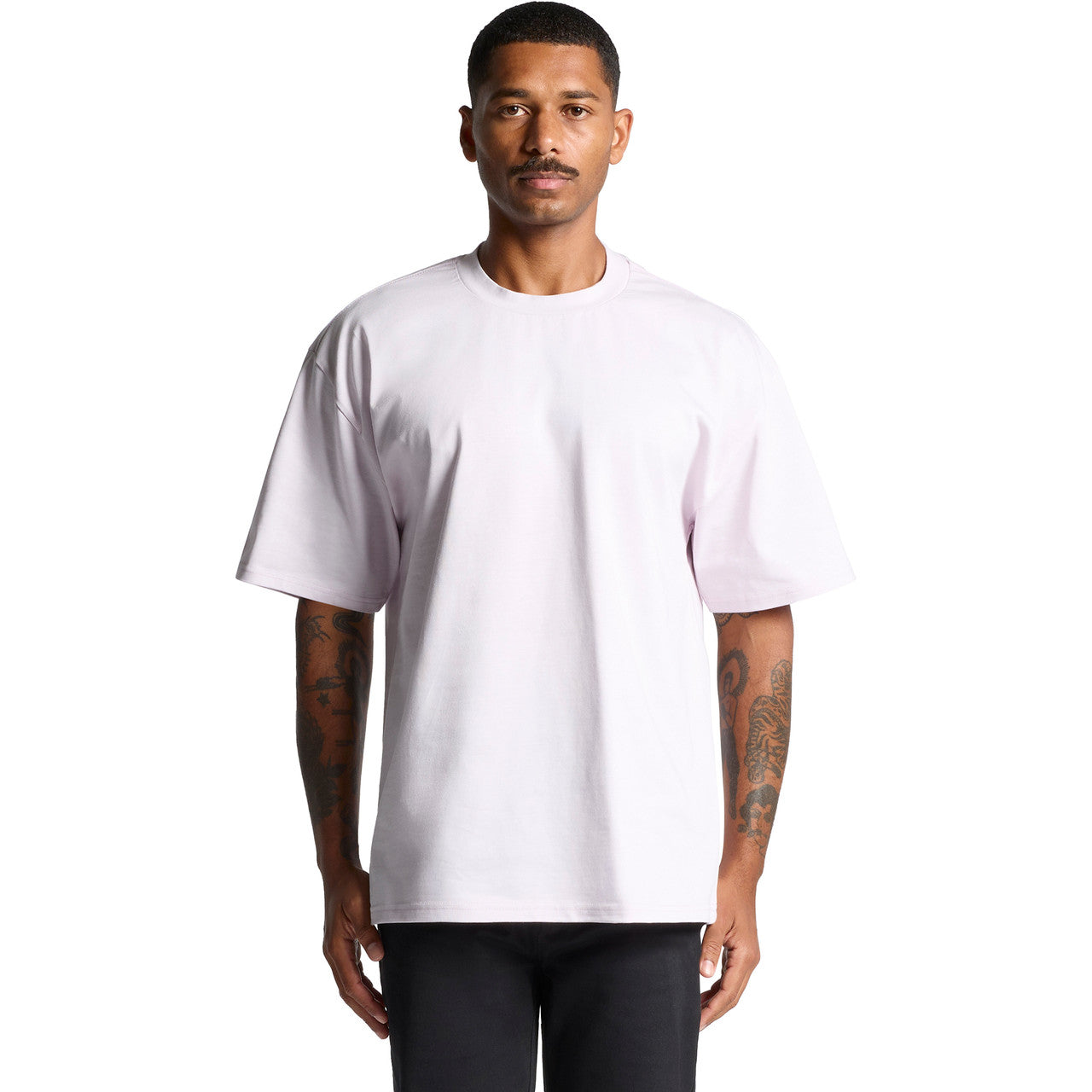 Premium Heavyweight Cotton Tee: Durable, Relaxed Fit, Wide Ribbing, AS Colour 5080