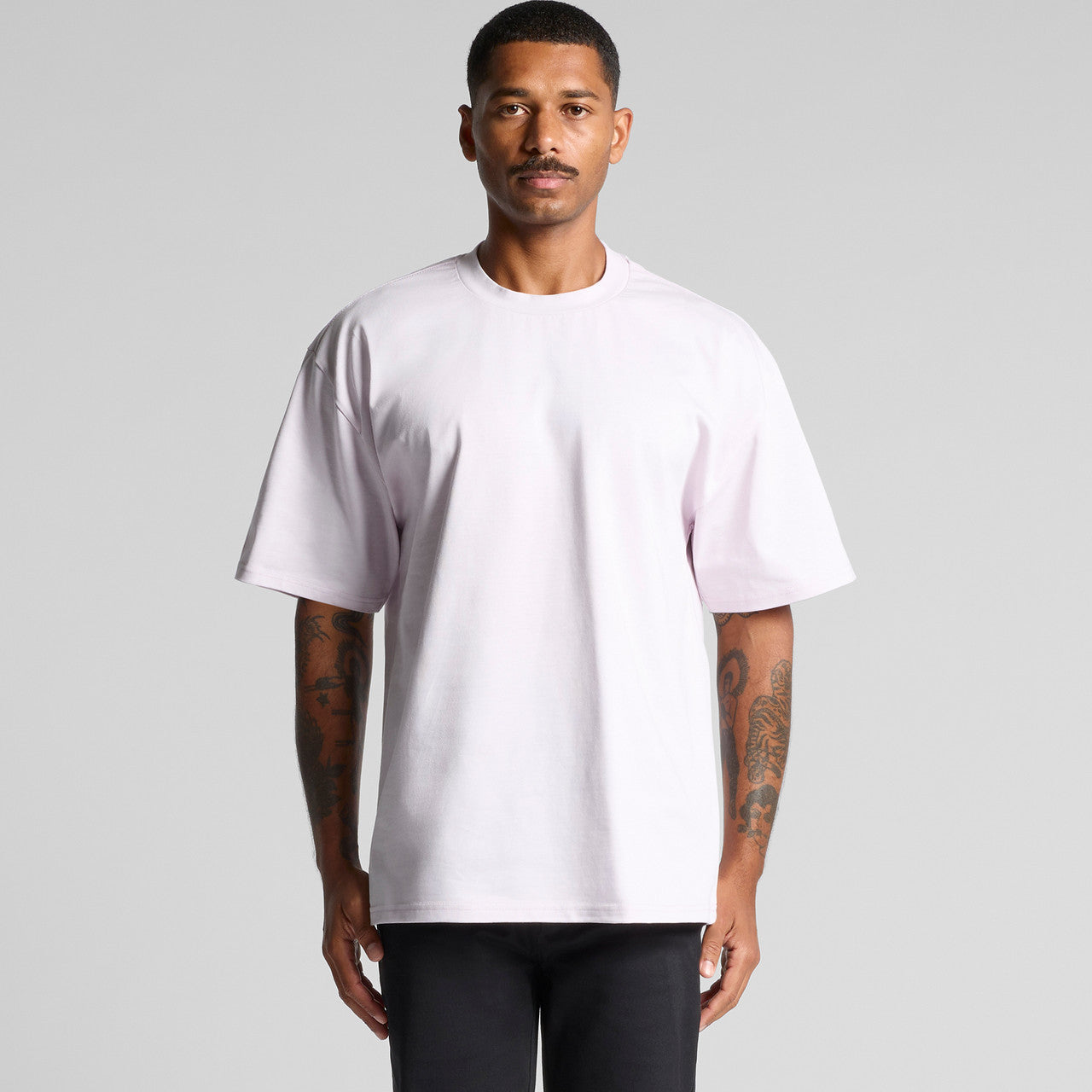 Premium Heavyweight Cotton Tee: Durable, Relaxed Fit, Wide Ribbing, AS Colour 5080