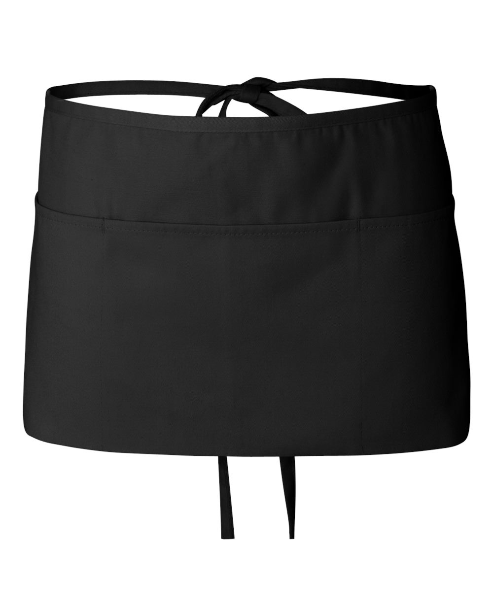 Q-Tees Heavy-Duty Waist Apron with Three Pockets and Ties