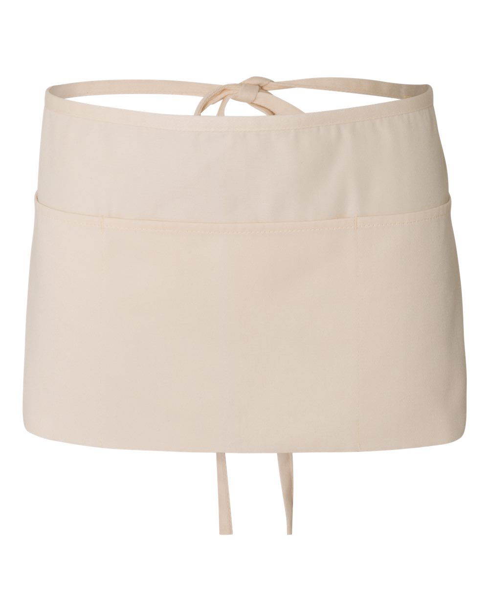 Q-Tees Heavy-Duty Waist Apron with Three Pockets and Ties