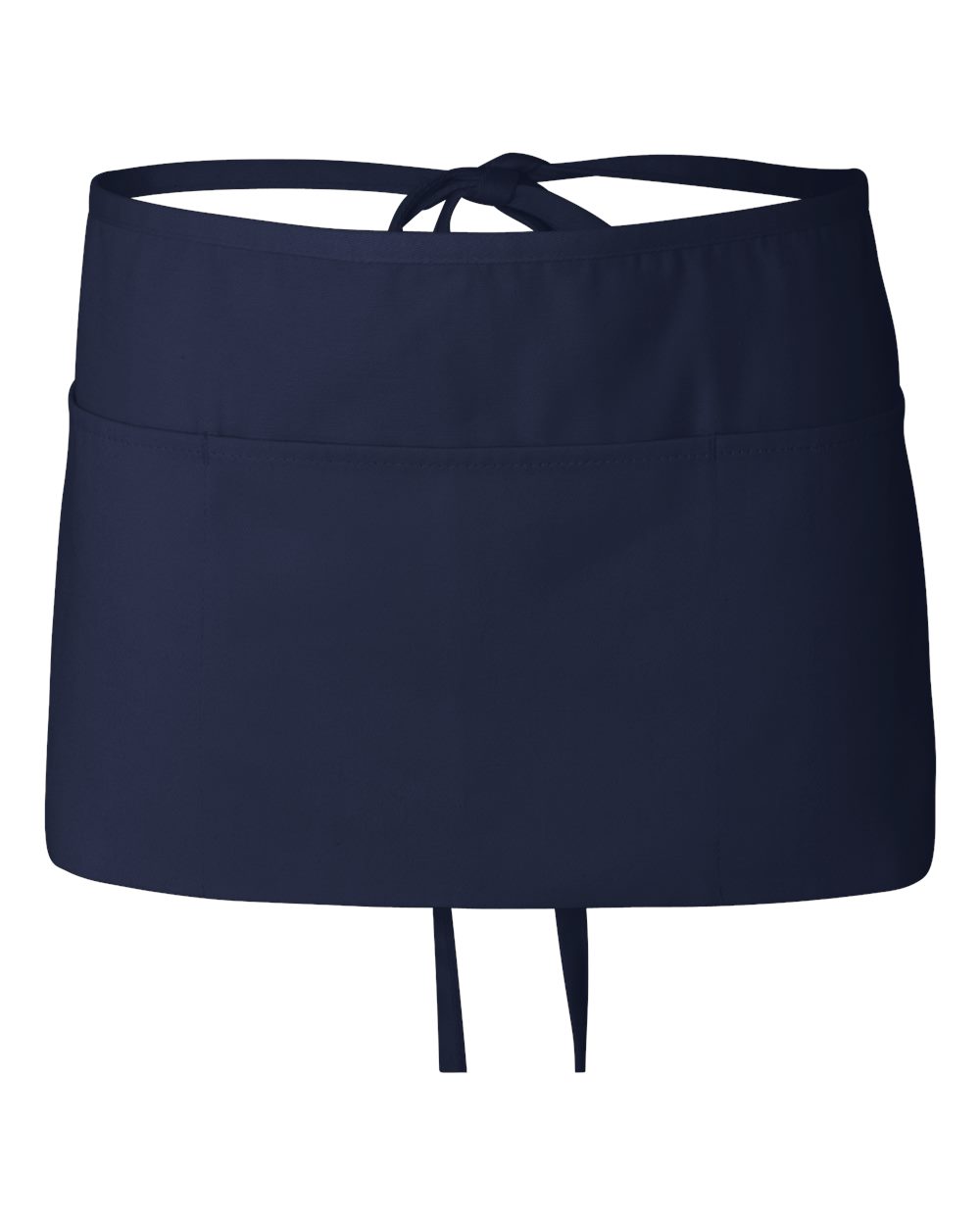 Q-Tees Heavy-Duty Waist Apron with Three Pockets and Ties