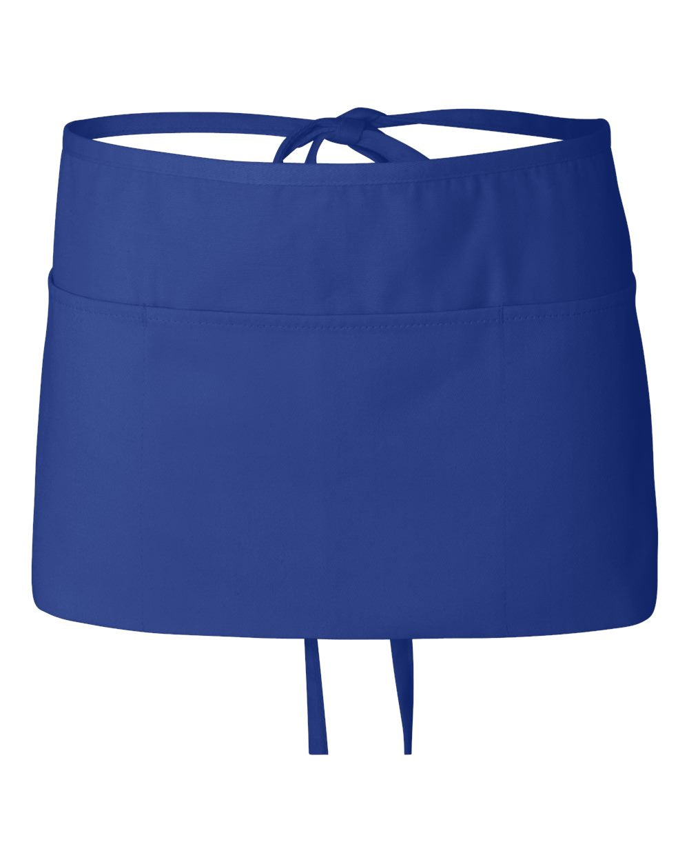 Q-Tees Heavy-Duty Waist Apron with Three Pockets and Ties
