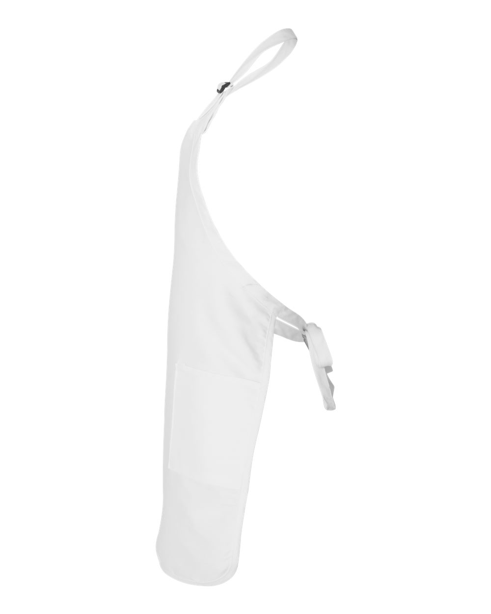 Full-Length Cotton-Poly Apron with Adjustable Neck Buckle and Pockets