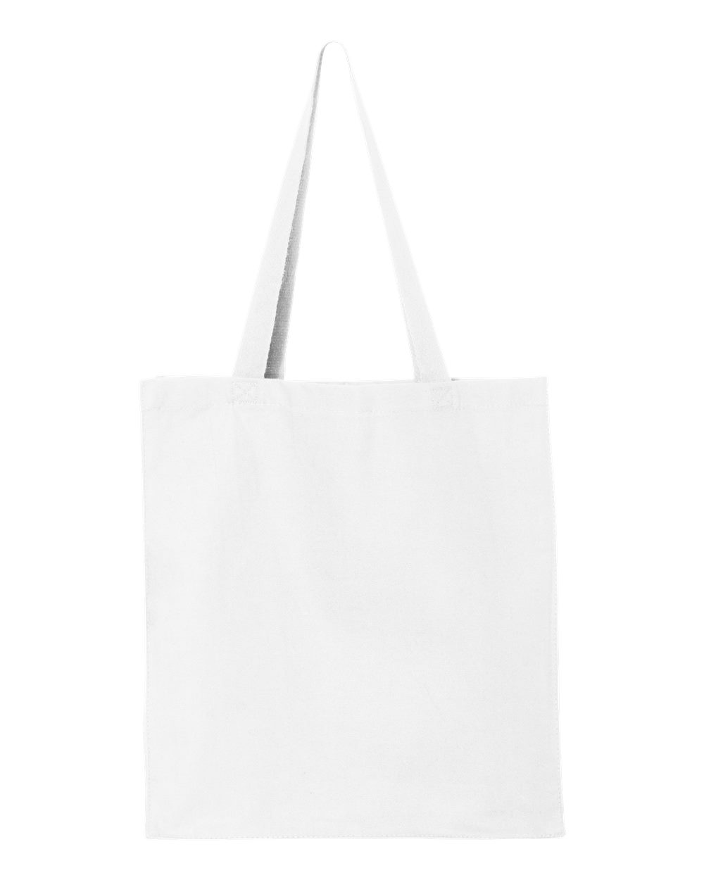 Q-Tees 14L Heavy Cotton Canvas Shopping Tote Bag with Handles