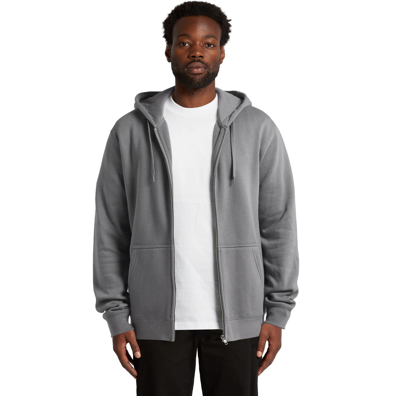 AS Colour Men's Mid-Weight Stencil Full-Zip Fleece Hoodie