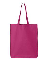 Q-Tees Large Economical Cotton Drawstring Sport Pack Tote Bag