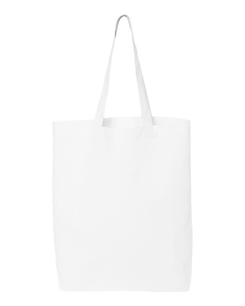 Q-Tees 12L Economical Cotton Tote Bag with 20-Inch Handles