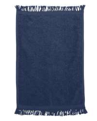 Q-Tees Deluxe Hemmed Velour Terry Hand Towel 16x25 Inches