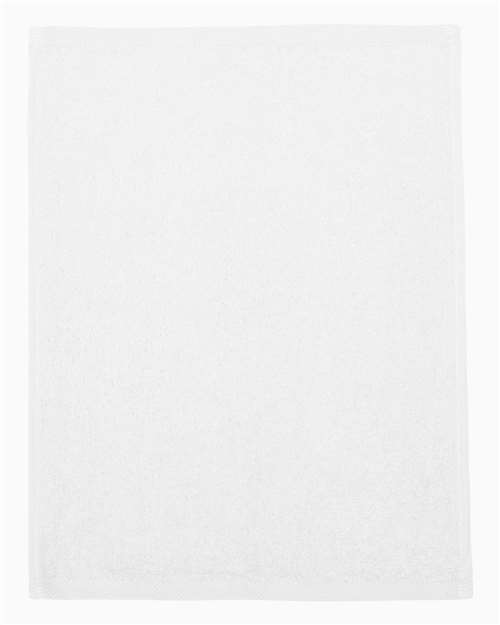 Q-Tees Hemmed Fingertip Velour-Terry Cotton Towel 11 x 18 Inch