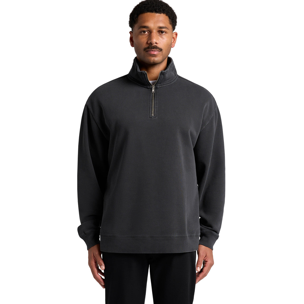 AS Colour Relaxed Fit Faded Half-Zip Sweatshirt for Men - Mid-Weight Comfort