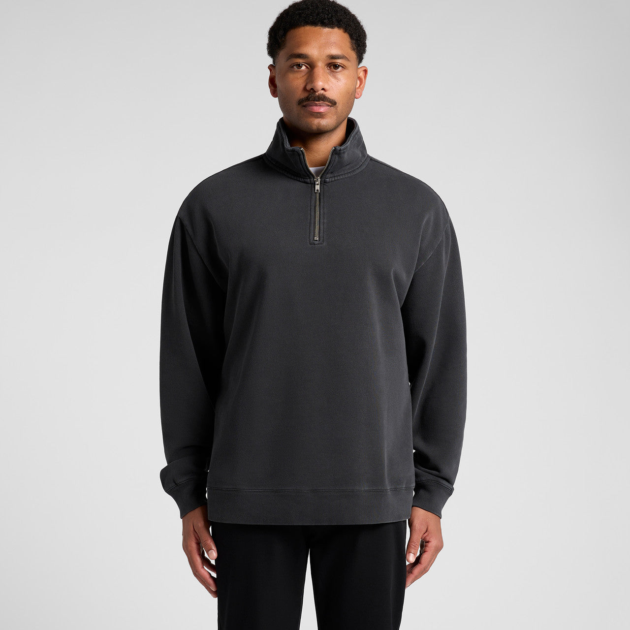 AS Colour Relaxed Fit Faded Half-Zip Sweatshirt for Men - Mid-Weight Comfort