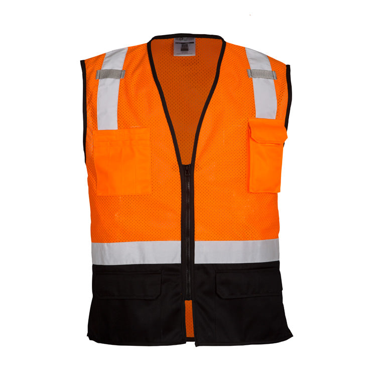 Kishigo Unisex Black Mesh Class 2 Safety Vest