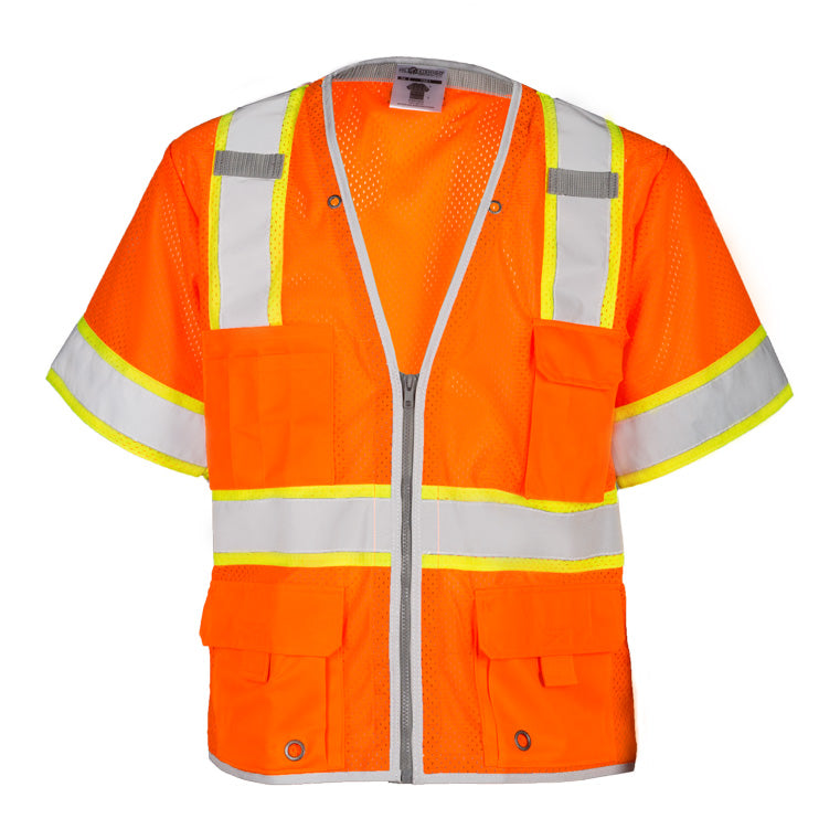 Kishigo Unisex Premium Brilliant Series Heavy‑Duty Class 3 Reflective Vest