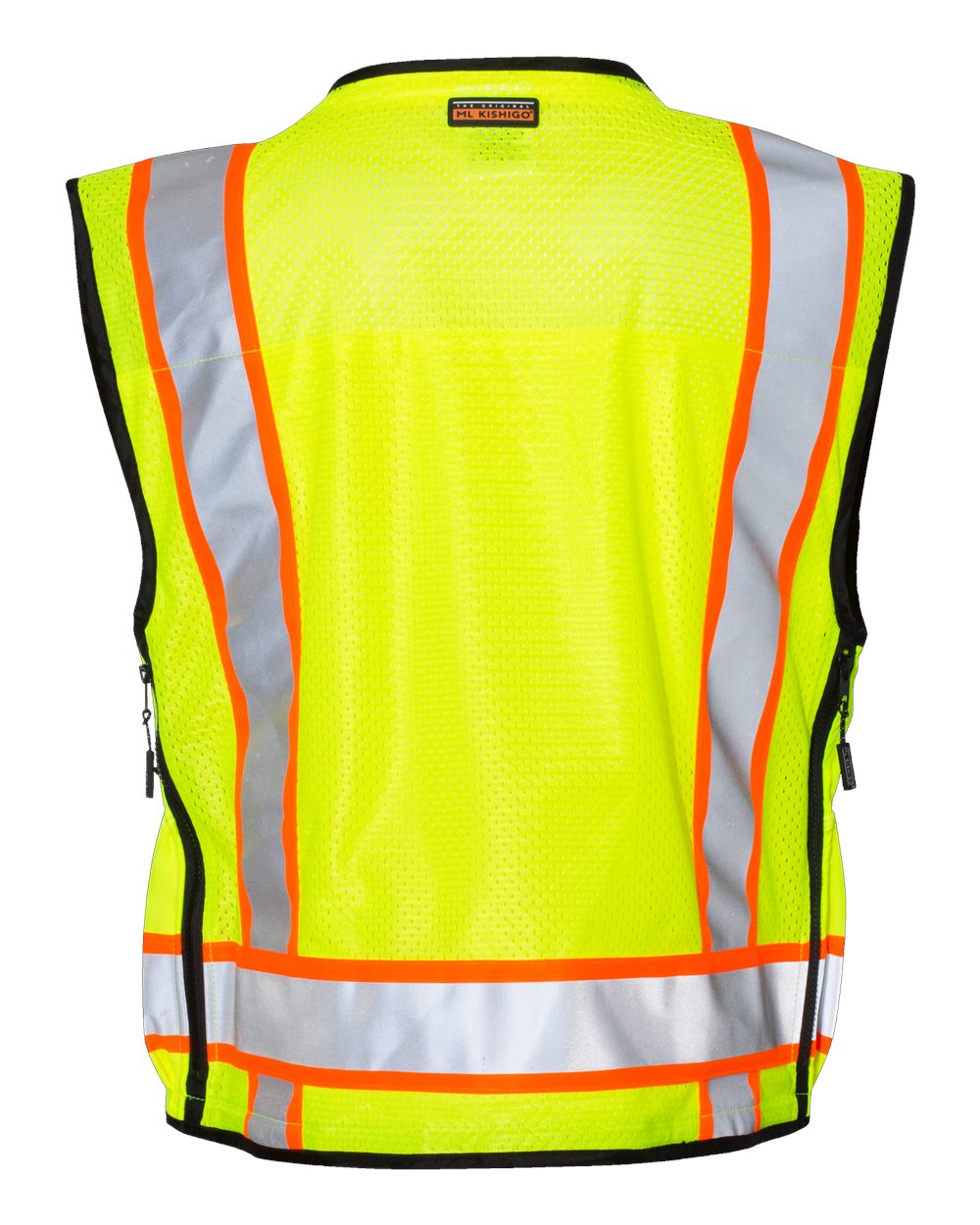 Kishigo High-Visibility Professional Surveyor Safety Vest with Multi-Pockets and Reflective Trim
