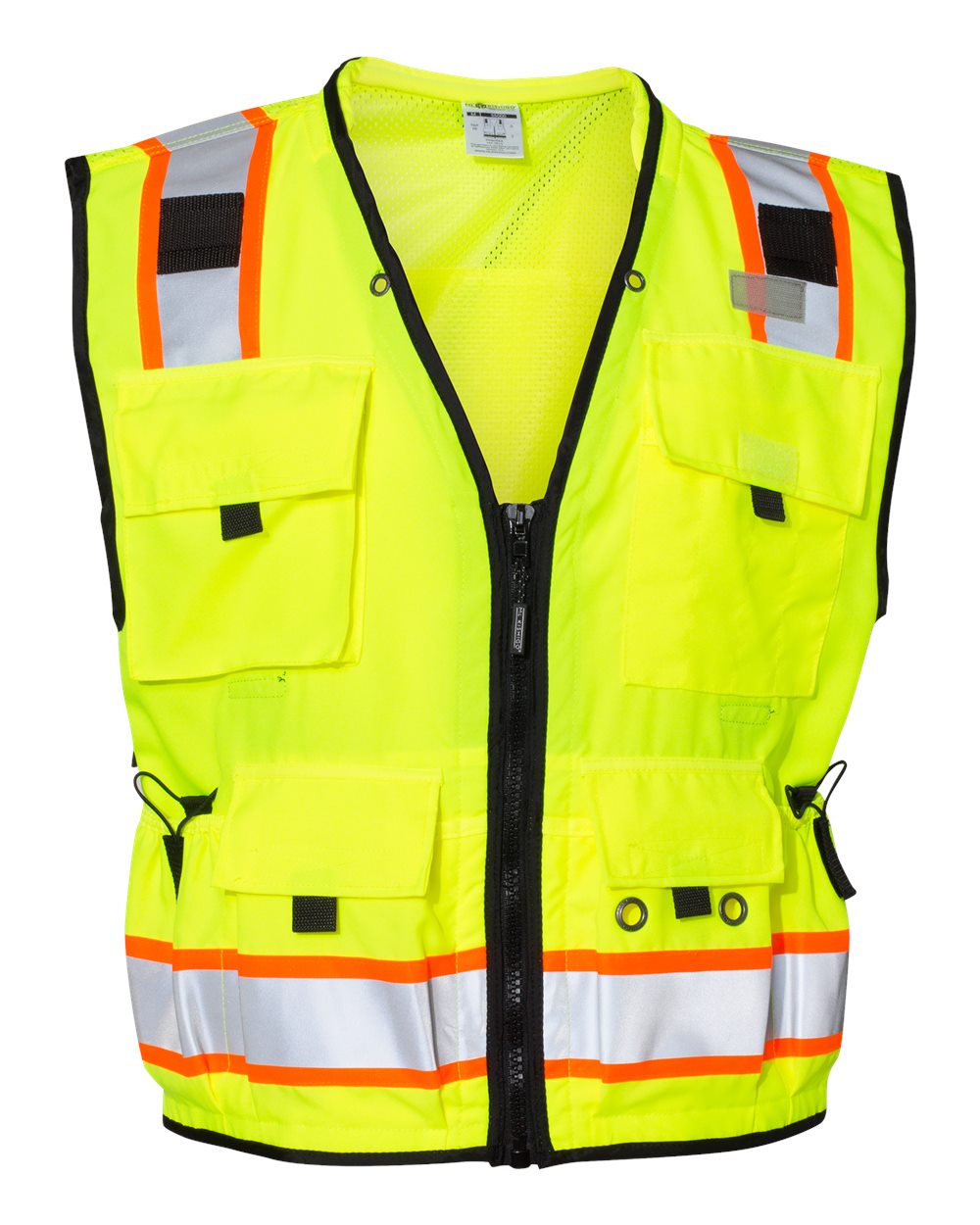 Kishigo High-Visibility Professional Surveyor Safety Vest with Multi-Pockets and Reflective Trim
