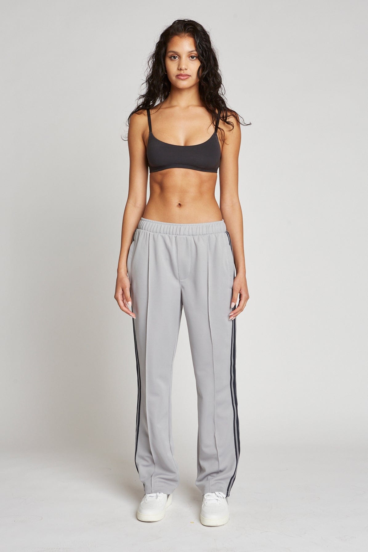 Heavyweight Trackstar Track Pants with Zipper Pockets and Stripe Taping