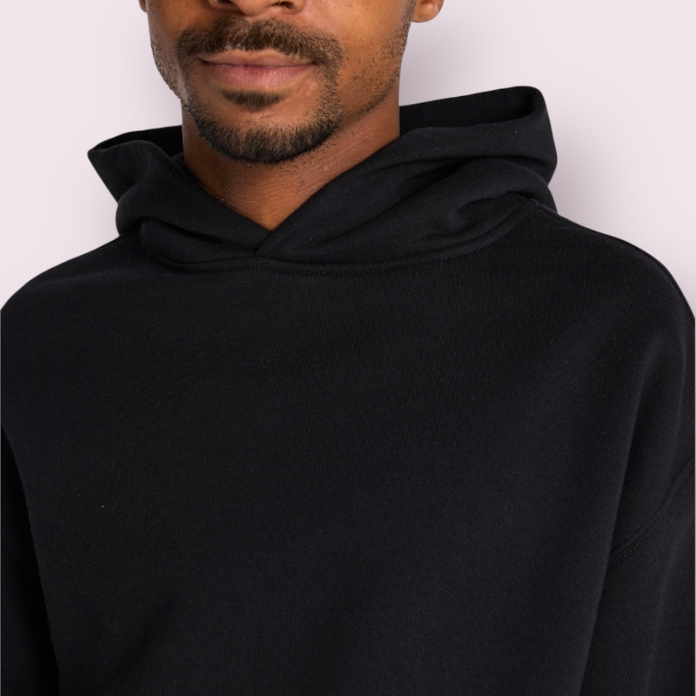 Blueprint Relaxed-Fit Unisex Hoodie 80% Cotton 20% Polyester Triple Polish