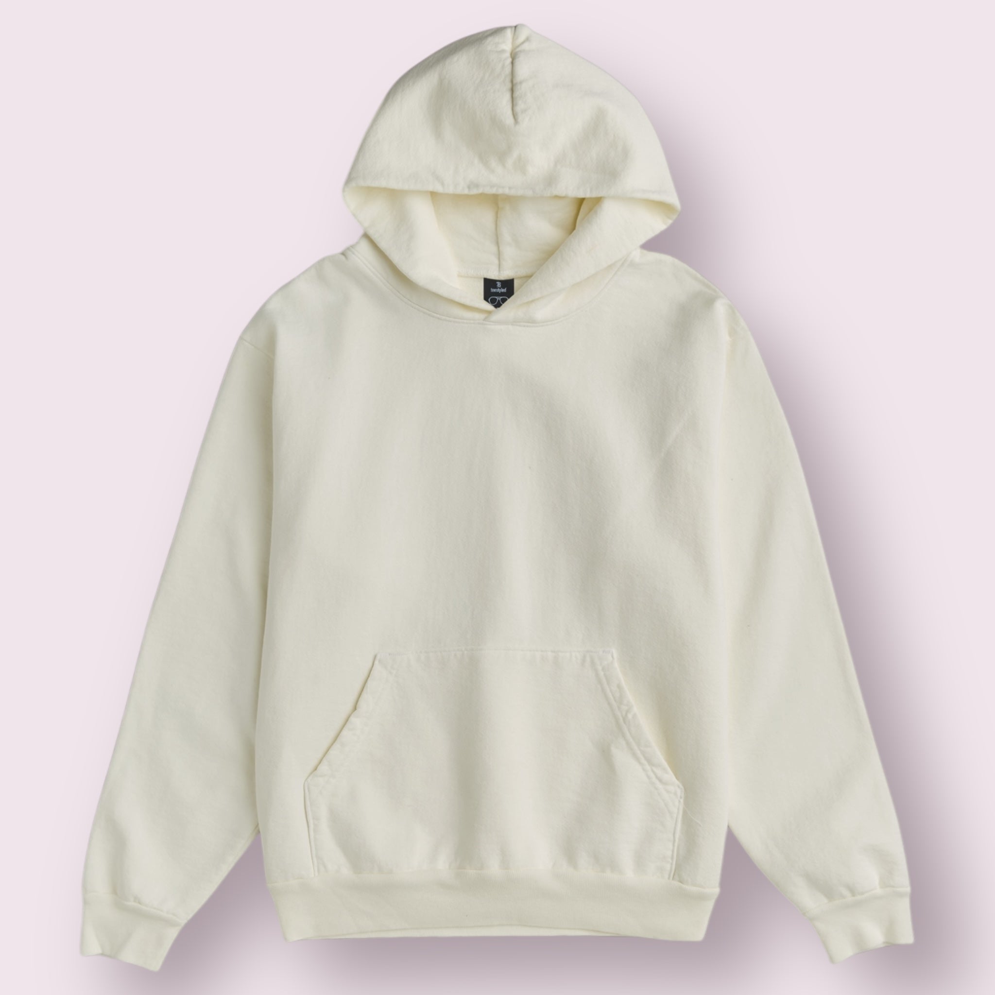 DOV Heavyweight Garment-Dyed Cotton Unisex Hoodie Shrink-Free Spacious Fit