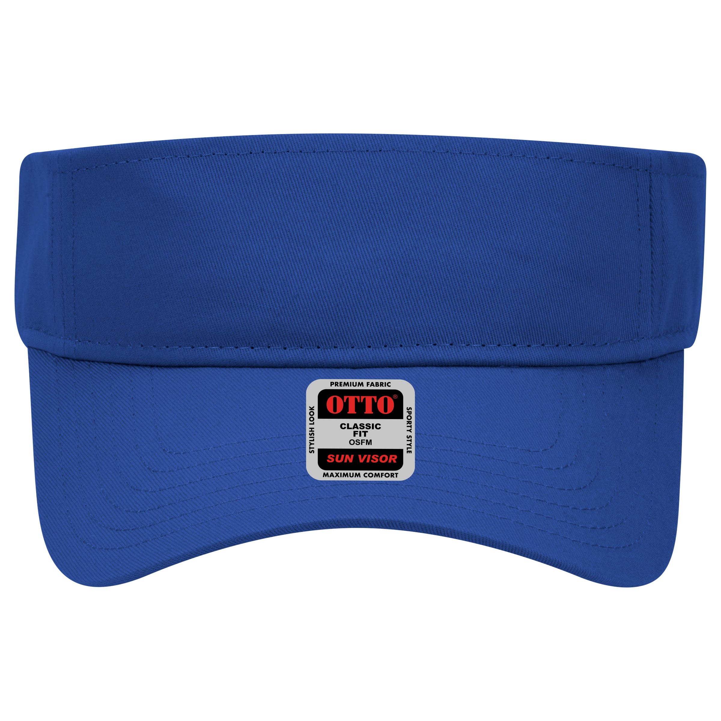 OTTO Cap 60-662 Cotton Sun Visor with Adjustable Hook-and-Loop Closure