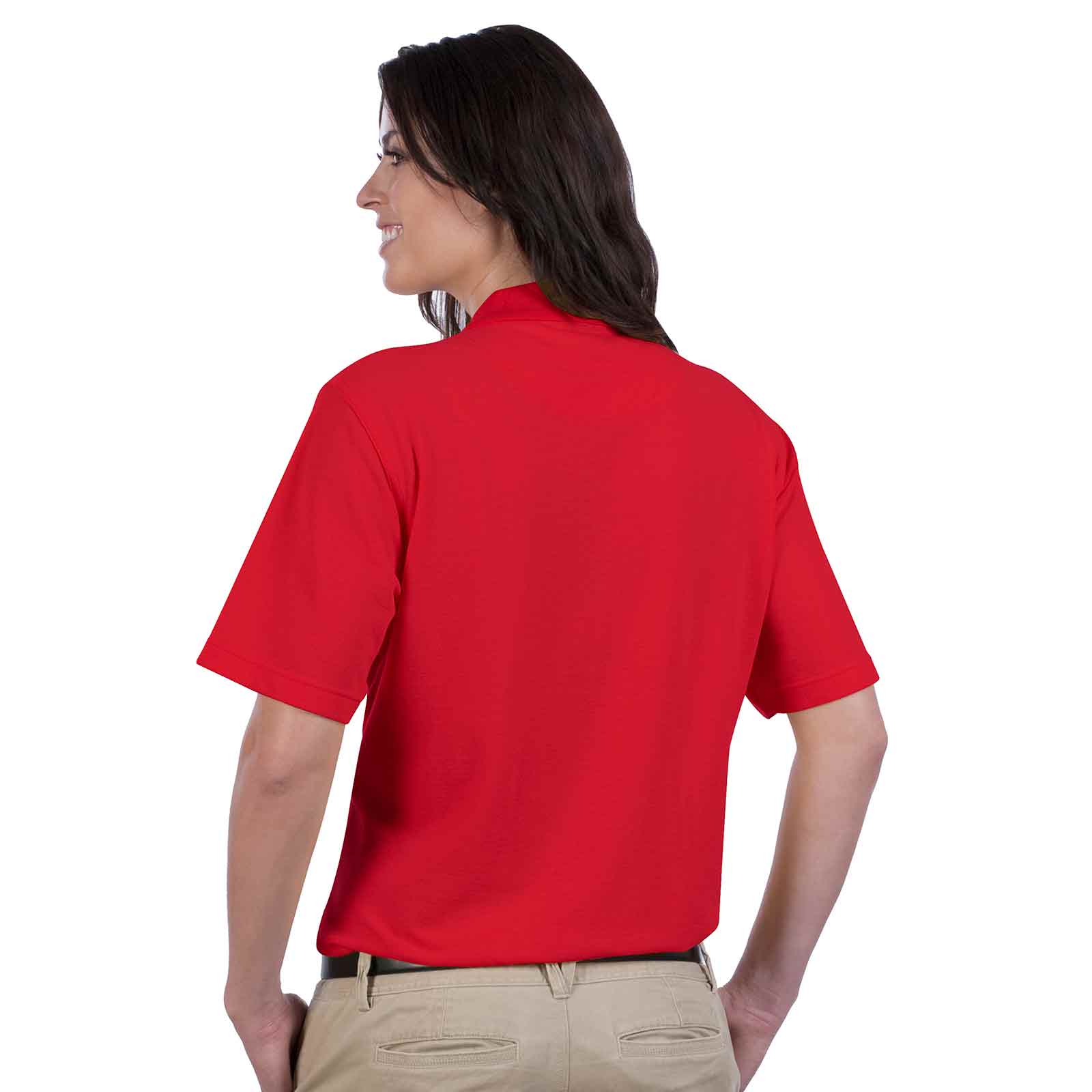 OTTO Ladies' Comfortable Sport Polo Shirt Cotton-Blend Pique Knit