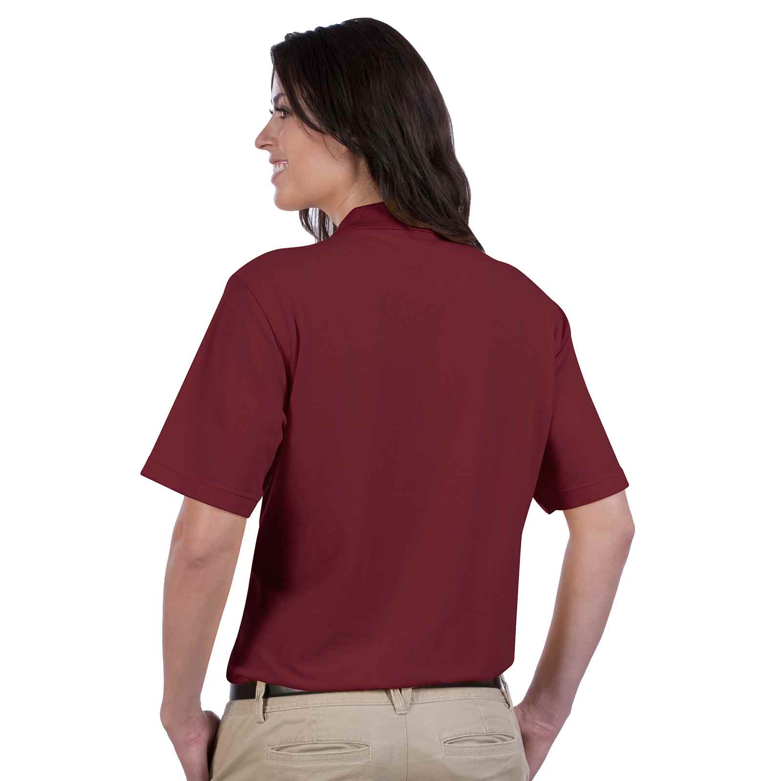 OTTO Ladies' Comfortable Sport Polo Shirt Cotton-Blend Pique Knit