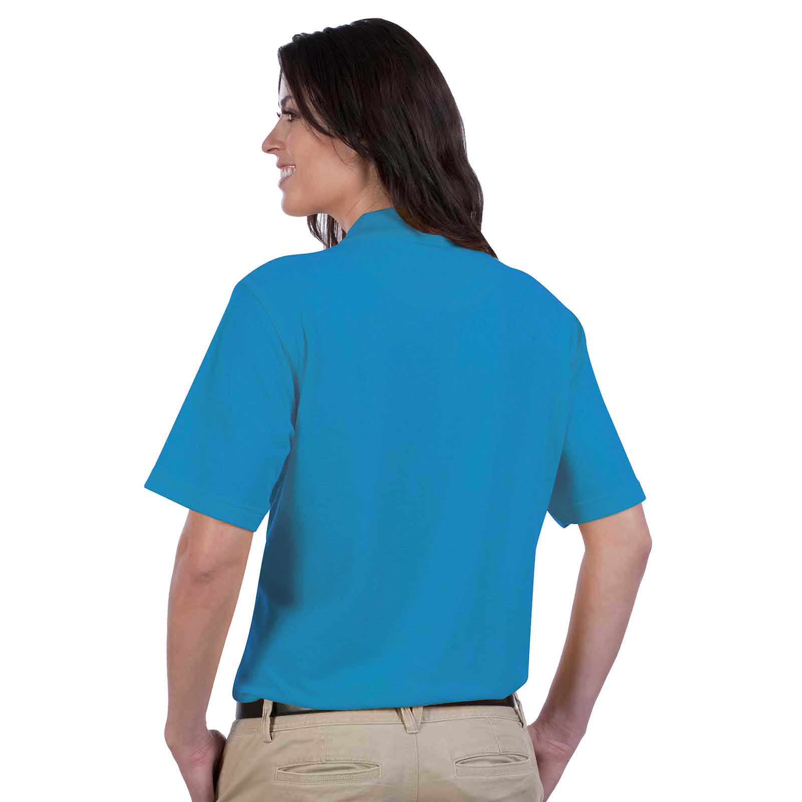 OTTO Ladies' Comfortable Sport Polo Shirt Cotton-Blend Pique Knit