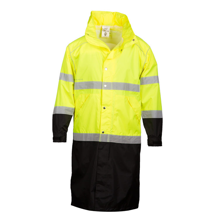 Kishigo Premium Brilliant Series Long Waterproof Rain Coat