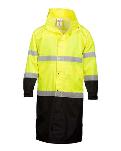 Kishigo Unisex Premium Brilliant Series Long Rain Coat RWJ108-109