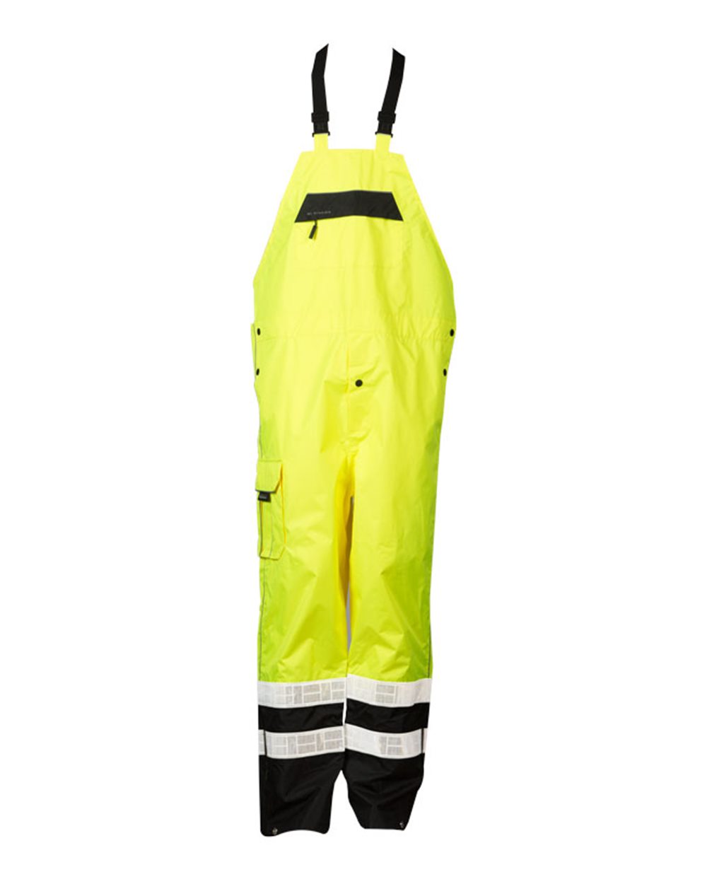 Kishigo Premium Black Series Unisex Waterproof Rainwear Bib – Lime
