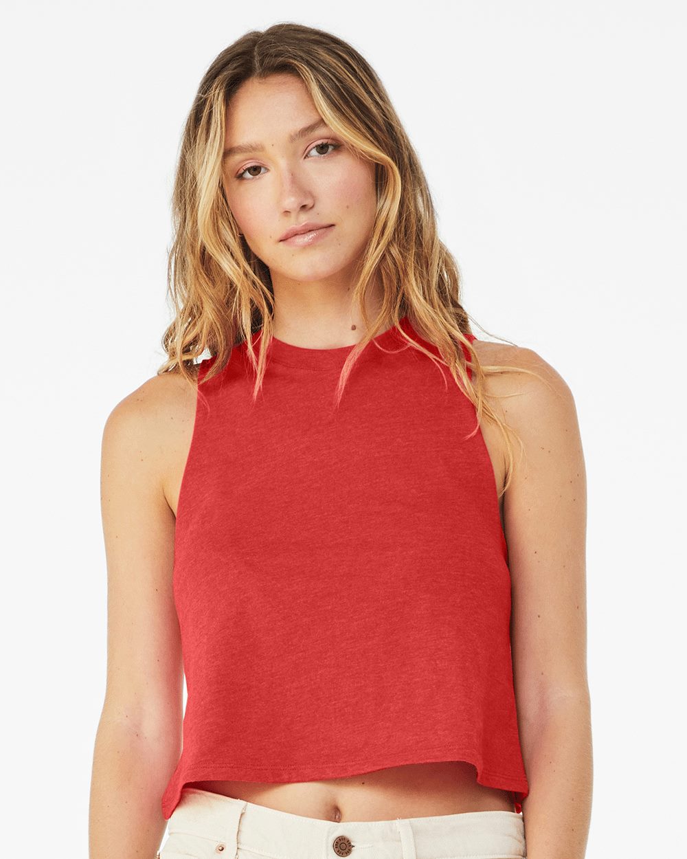 BELLA + CANVAS Women's Racerback Crop Tank – Soft, Stylish, Versatile Activewear