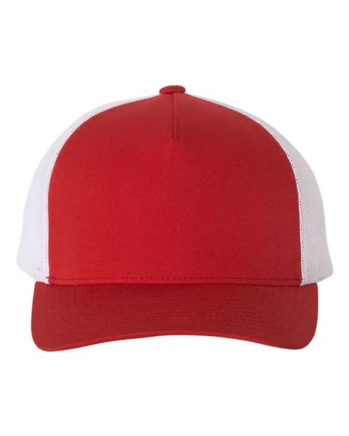 YP Classics Five-Panel Retro Trucker Cap – Structured Polyester Cotton Snapback