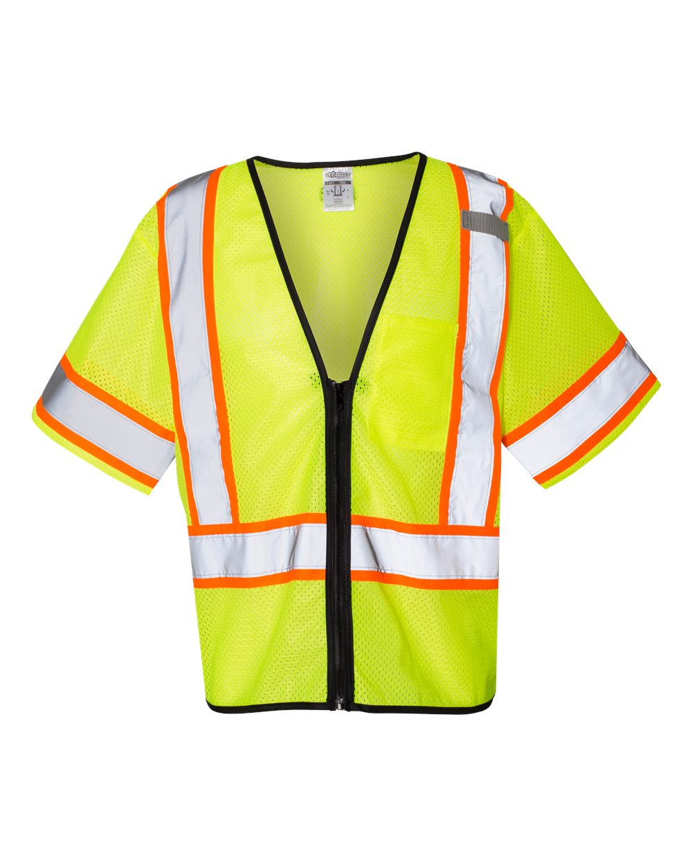 Kishigo Unisex Class 3 Mesh Zippered High Visibility Safety Vest