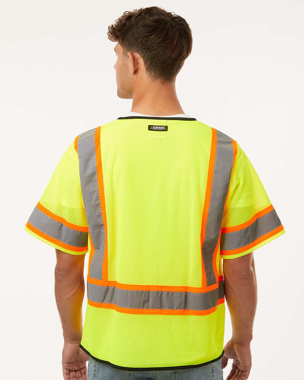 Kishigo Unisex Class 3 Mesh Zippered High Visibility Safety Vest